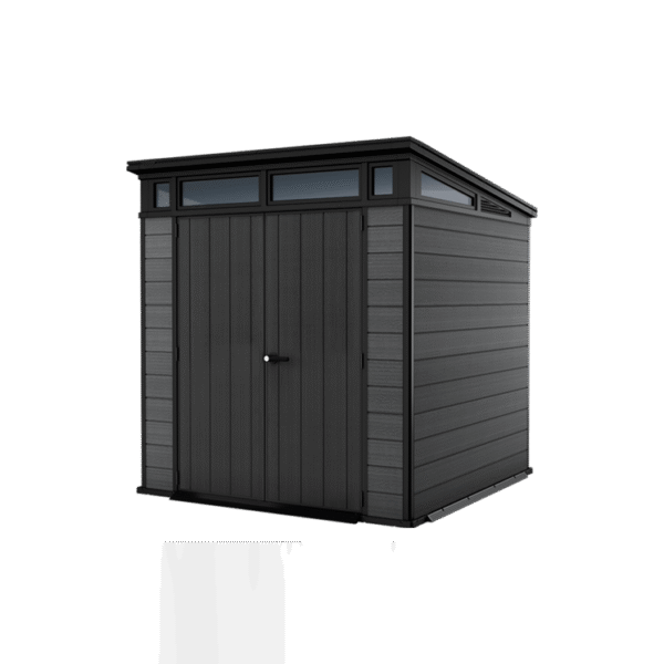 Keter 7x 7 Cortina Heavy Duty Plastic Pent Shed – Dark Grey