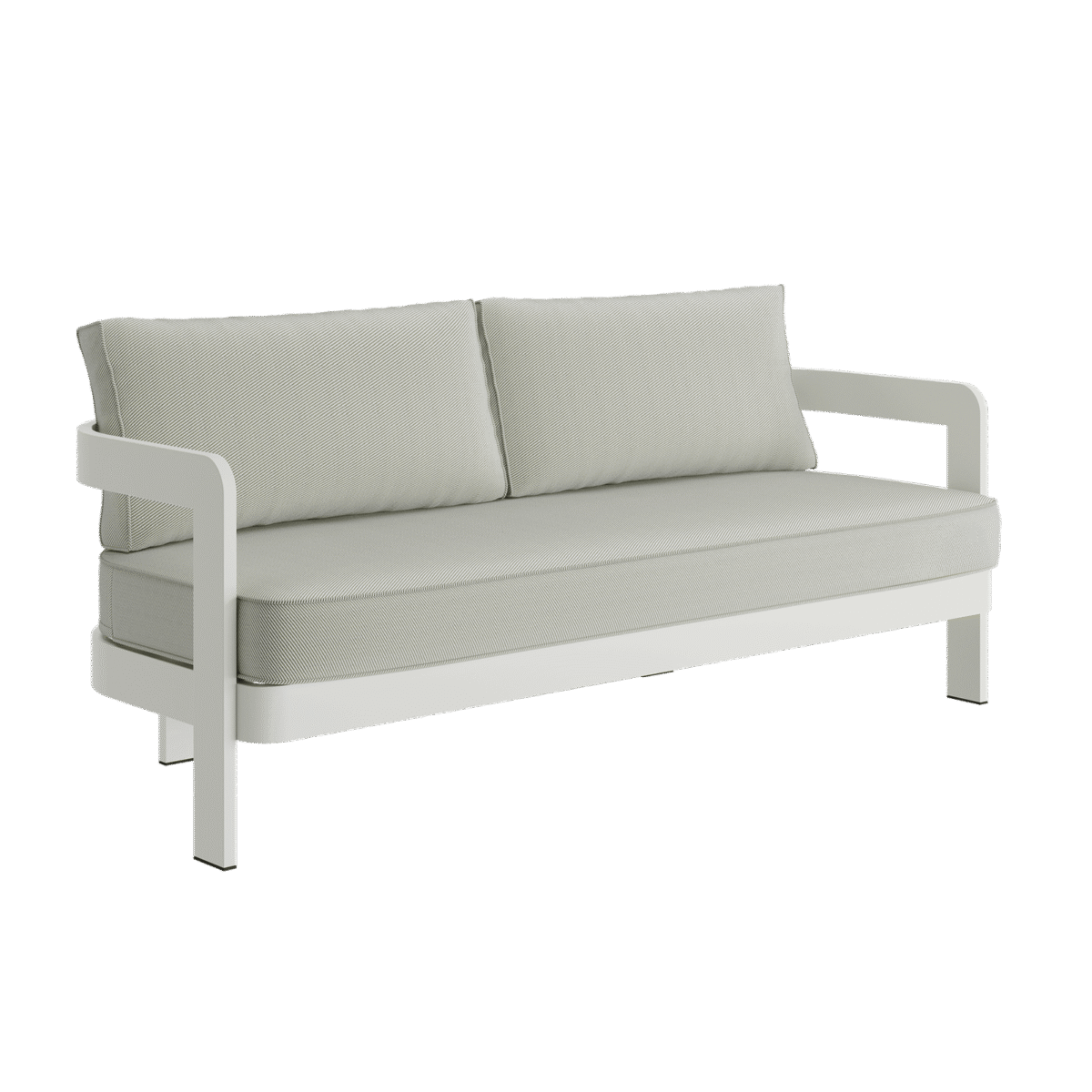 N3 Stone Three Seater Sofa Sage Twill - Image 1