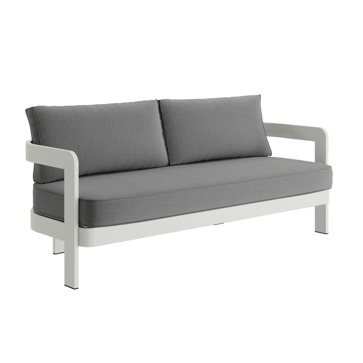 N3 Stone Three Seater Sofa Smoke Weave - Image 1