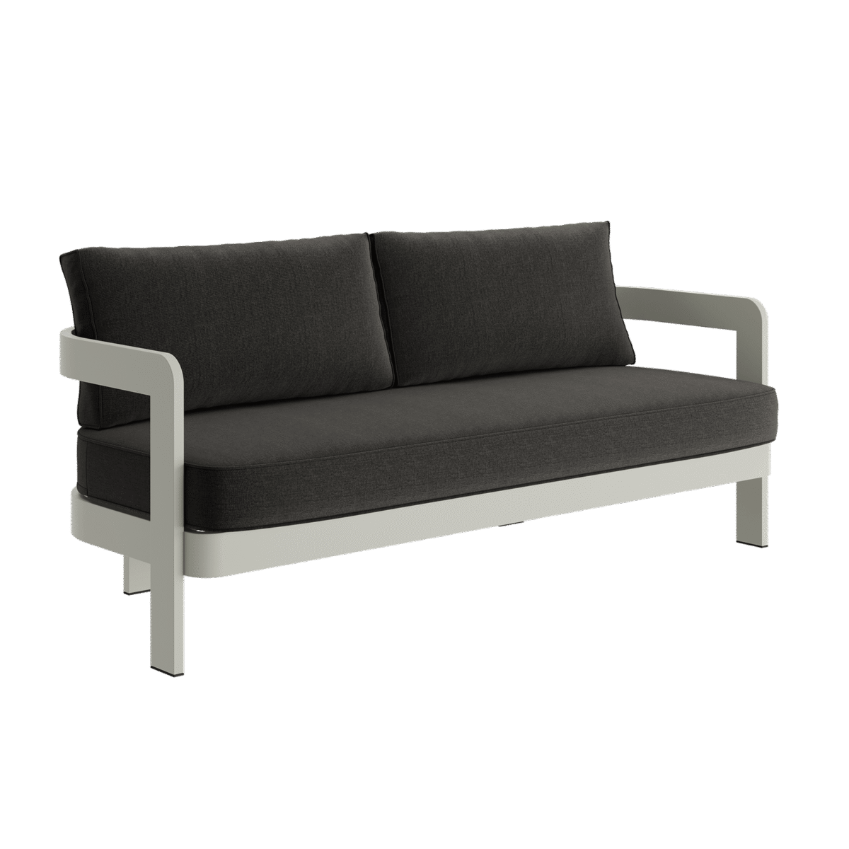 N3 Taupe Three Seater Sofa Shadow Canvas - Image 1