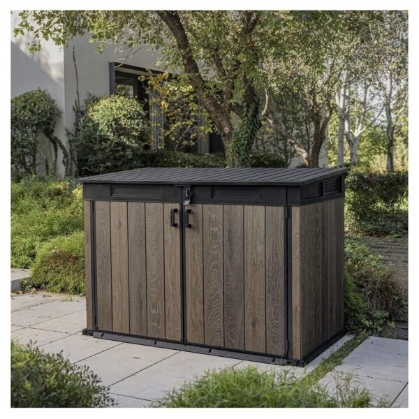 Keter Signature Decocoat Walnut Effect 6×3 Garden storage Shed 2020L